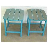 2 outdoor tables end tables
