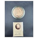 See below Franklin Mint bronze proof inaugural