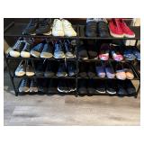 Shoe rack & shoes size 8 & 8.5