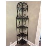 Metal corner shelf folding (flawed top shelf)