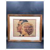 Richard and Pat Nixon Print by Norman Rockwell