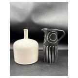 Modern home decor pitcher and vase