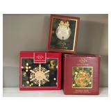 Lot of 3 Lenox ornaments