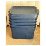 Lot of 5 totes with lids