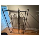 Metal freestanding closet and shoe rack