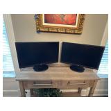 Pair of HP computer monitors 24ï¿½