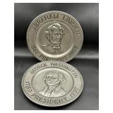 1973 vintage Sexton pewter collector plate