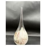 Heavy art glass Lollipop Vase