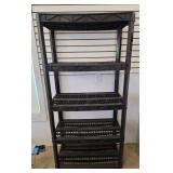 Plastic storage shelf