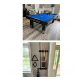Harley-Davidson pool table stainless steel accents