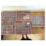 Lot of 5 hardware organizers with hardware