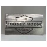 25ï¿½x14ï¿½ metal HEAVY Harley Davidson Looney Room