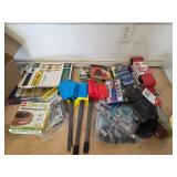 Sand paper flags and plumbing supplies