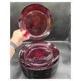 13pc Cristal d'Arques-Durand Antique Ruby