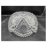 Antique American brilliant cut glass bowl