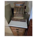 Beautiful Antique Brass National Cash Register