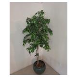 Faux Tree In Ceramic Planter