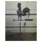 Antique rooster weathervane