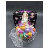 Christopher Radko Easter Bunny Glass Ornament