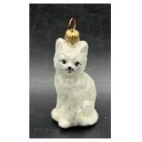 1990s Radko Frosty Kitty Ornament