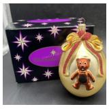 Christopher Radko Teddy Bear Egg Ornament