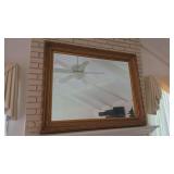 Large Beveled Glass Mirror