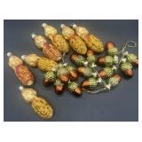 Autumn & Harvest Glass Blown Ornaments