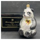 Christopher Radko Panda Bear Ornament