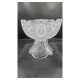 Antique American Brilliant Cut Glass Punch Bowl