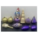 10 Pc Polish & Czech Glass Blown Ornaments