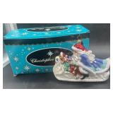 Radko Santa in Swan Sleigh Ornament
