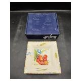Gien France Cherry Square Serving Bowl