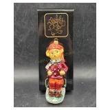 Vintage Radko Mercury Glass Muffy Ornament