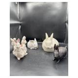 Lot of Vintage Rabbit Figures
