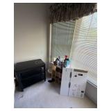 Mixed Household Lot ï¿½ Table, Shoe Cubby & Misc