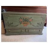 Drexel Hand-Painted Blanket Chest / Cedar Chest