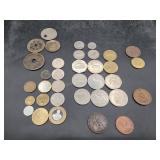 Mixed World Coin Lot Foreign Vintage
