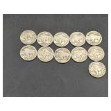 11 Buffalo Nickels