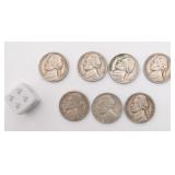 7 pièces de 5 cents américaines, Jefferson,