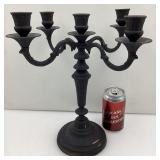 Candelabre à 5 branches, en laiton peint