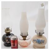 3 lampes à l'huile, vintage