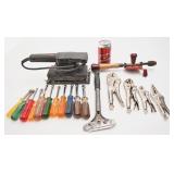 Lot d'outils, dont sableuse Black & Decker