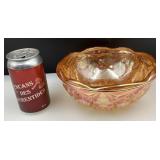 Antique bol en verre carnaval