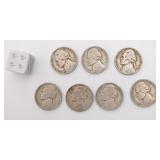 7 pièces de 5 cents américaines, Jefferson,
