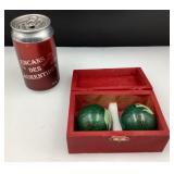 Paire de boules musicales décoratives, avec