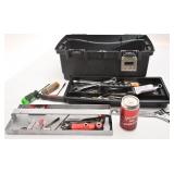 Coffre à outils, avec outils,
