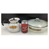 Plat de cuisson Fire-King Fruit Harvest et
