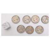 7 pièces de 5 cents américaines, Jefferson,