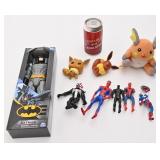 Figurines Marvel, DC et Pokémon, dont