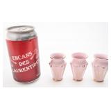 3 petits vases Original Rosa Porcelan,